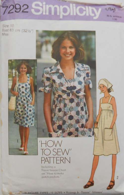 SIMPLICITY 7292 DRESS-JACKET-SCARF SIZE 10 BUST 83 CM COMPLETE