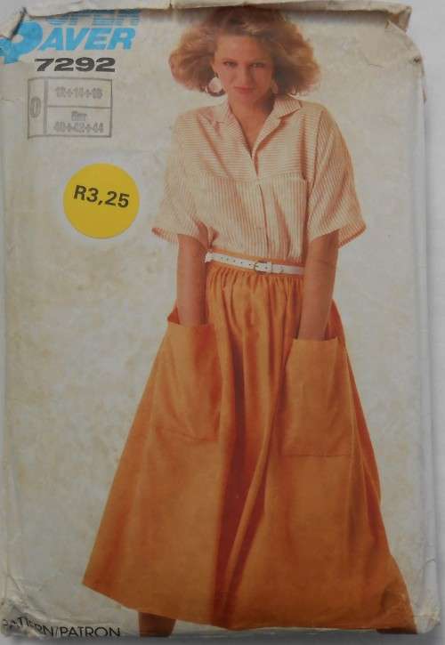 SIMPLICITY 7292 SKIRT & SHIRT SIZE O  12 14 16 COMPLETE