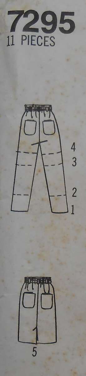SIMPLICITY 7295 PANTS-SHORTS-SKIRT SIZE A PT- XL (6-24) COMPLETE