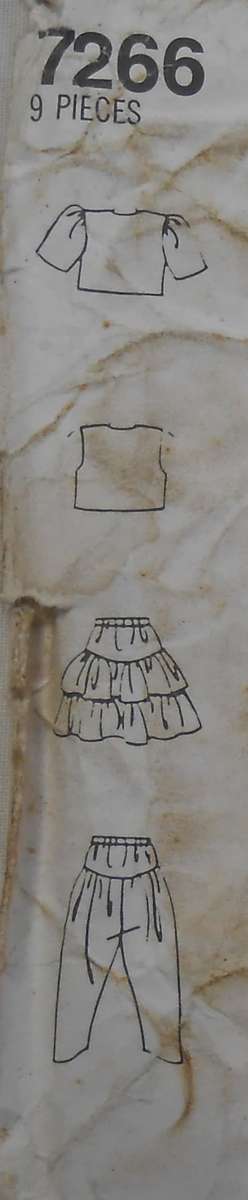 SIMPLICITY 7266 GIRLS SKIRT-ZOUAVE PANTS-JACKET-WAISTCOAT SIZE  7-14 YEARS COMPLETE-UNCUT-F/FOLDED