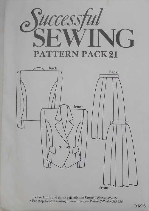 SUCCESSFUL SEWING  PATTERN PACK 21 - 2 SKIRT SUITS - 8 - 18 COMPLETE & UNCUT