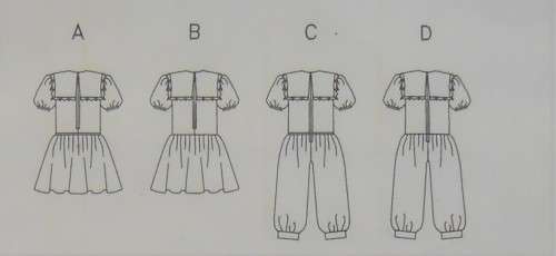 BUTTERICK 5338 GIRLS DRESS & JUMPSUIT SIZE 7-8-10 YEARS COMPLETE