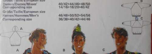 BURDA 5298 UNISEX TRACKSUIT TOPS SIZE LADIES 40-50 MEN 46-56 COMPLETE - NO PANTS PATTERN PROVIDED