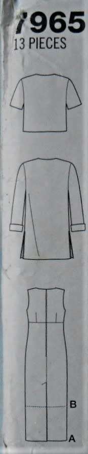 SIMPLICITY 7965 DRESS & JACKET SIZE Z 20-22-24 COMPLETE