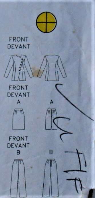 BUTTERICK 4262 JACKET-SKIRT-PANTS SIZE 18-20-22 COMPLETE-UNCUT-F/FOLDED-ZIPLOC