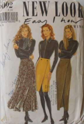 NEW LOOK PATTERNS 6092 SET OF SKIRTS SIX SIZES IN ONE  8- 18 COMPLETE