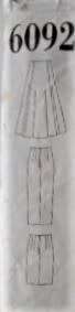 NEW LOOK PATTERNS 6092 SET OF SKIRTS SIX SIZES IN ONE  8- 18 COMPLETE