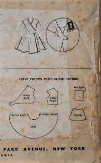 VINTAGE McCALLS 1921 CHILD SELF HELP APRON SIZE 2 YEARS COMPLETE