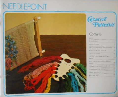 NEEDLEPOINT - CREATIVE PATTERNS -28 PAGE SOFT COVER WITH PATTERNS