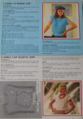 LADIES SUMMER TOP-CAP SLEEVE TOP-SLEEVELESS TOP-BABY CARDIGAN KNITS