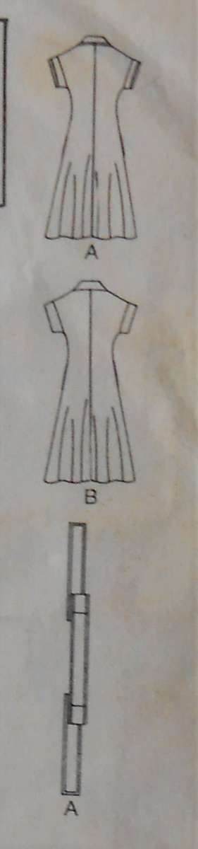 BUTTERICK 4835 DRESS & BELT SIZE 16 BUST 97 CM - COMPLETE