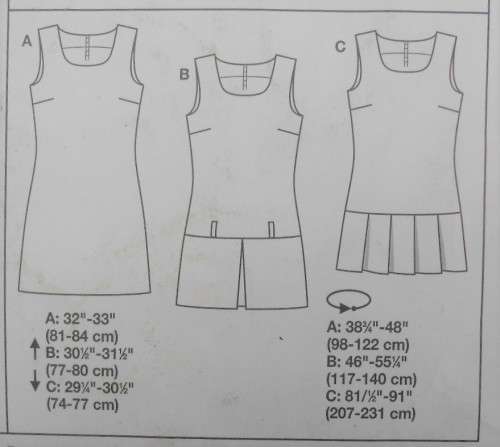 BURDA 8123 DRESS-TUNIC SIZE 6-8-10-12-14-16-18 COMPLETE