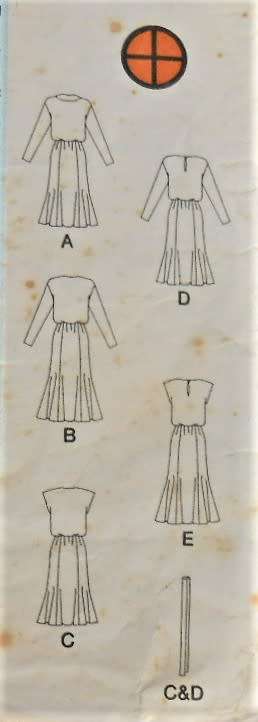 BUTTERICK 3955 PULLOVER DRESS SIZE 14-16-18 COMPLETE