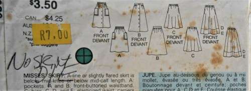 BUTTERICK 6305 SET OF SHIRTS SIZE 14-16-18 SEE LISTING-ZIPLOC