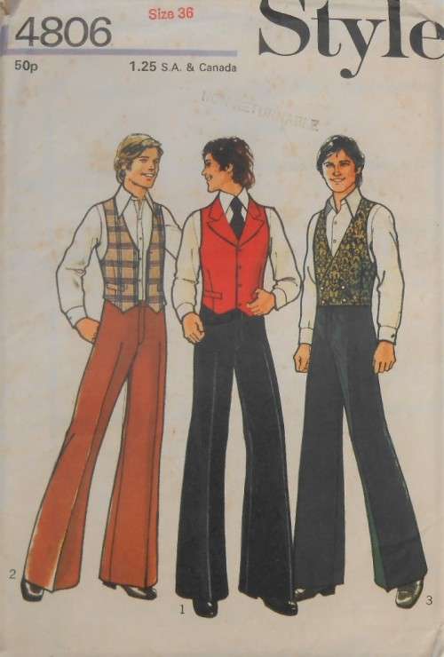 STYLE 4806 MENS WAISTCOAT & PANTS SIZE 36  COMPLETE - SEE LISTING