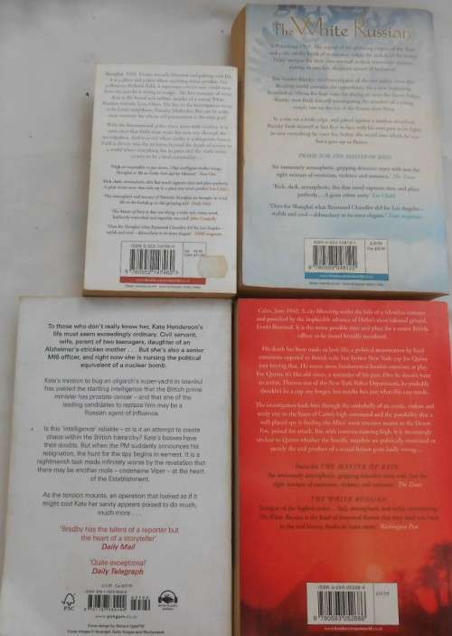 TOM BRADBY - FOUR DIFFERENT TITLES - ONE PRICE FOR ALL FOUR TITLES