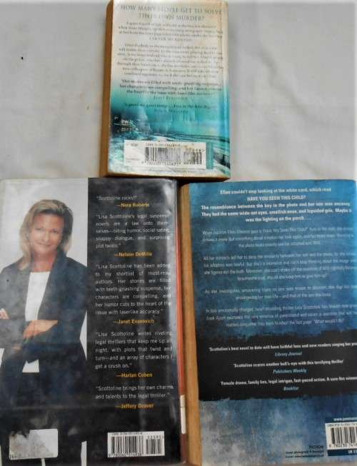 LISA SCOTTOLINE-COURTING TROUBLE-LOOK AGAIN-DEAD RINGER- ONE PRICE FOR ALL THREE TITLES