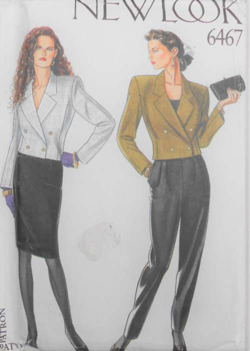 NEW LOOK PATTERNS 6467 SHORT JACKET-SKIRT-PANTS SIZE 8-18 COMPLETE