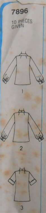 SIMPLICITY 7896 SET OF BLOUSES SIZE 16 BUST 97 CM- COMPLETE