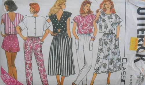 BUTTERICK 3905 SKIRT-PANTS-SHORTS-TOP SIZE 6-8-10 COMPLETE
