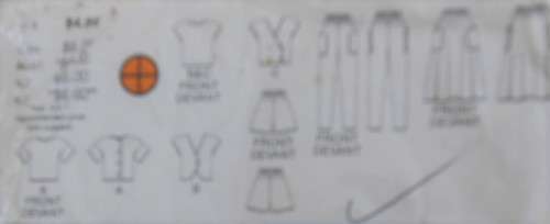 BUTTERICK 3905 SKIRT-PANTS-SHORTS-TOP SIZE 6-8-10 COMPLETE