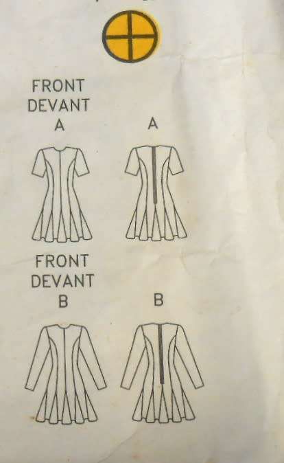 BUTTERICK 5833 SEMI FITTED FLARED DRESS SIZE 6-10 COMPLETE