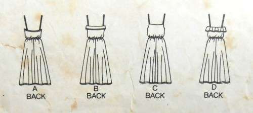 BUTTERICK 6562 SHOE STRAP FITTED AND FLARED DRESS SIZE 12-14-16-COMPLETE