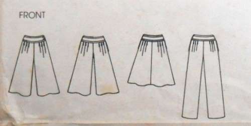 VOGUE 8413 CULOTTES-SKIRT-PANTS SIZE 14 COMPLETE-UNCUT-F/FOLDED
