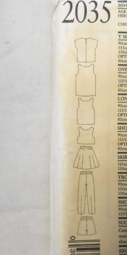 NEW LOOK PATTERNS 6325 SIX SIZES IN ONE  SIZES 8 - 18 COMPLETE