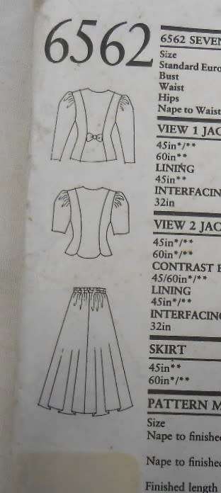 NEW LOOK PATTERNS 6562 TWO PIECE DRESS-TOP-SKIRT SIZES 6-18 COMPLETE-PART CUT