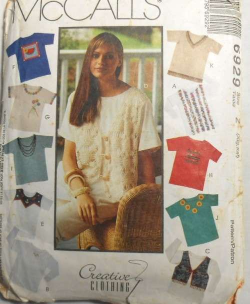 McCALLS 6929 T SHIRTS SIZE Z XL-XXL (20-26) COMPLETE- PART CUT