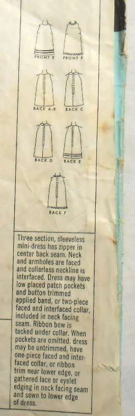 VINTAGE McCALLS 8776  GIRLS MINI DRESS SIZE 10 YEARS COMPLETE-ZIPLOC