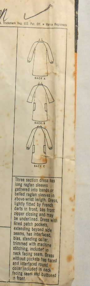 VINTAGE McCALLS 8906  DRESS IN 3 VERSIONS SIZE 14 BUST 34 COMPLETE