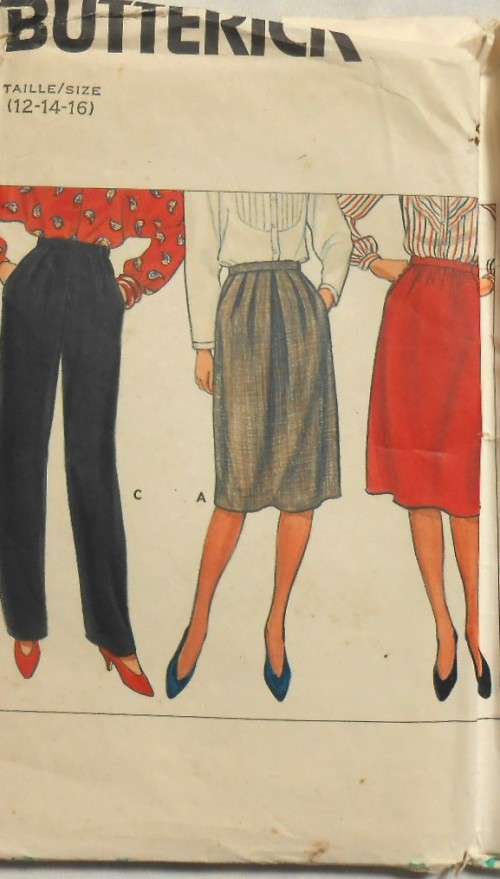 BUTTERICK 6140 SET OF SKIRTS SIZE 12-14-16 COMPLETE-UNCUT-F/FOLDED