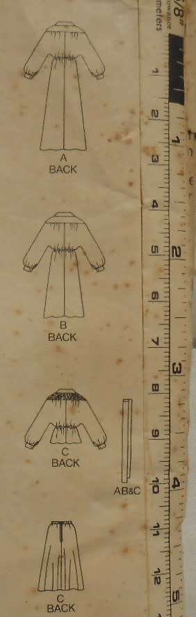 BUTTERICK 6360 DRESS-TOP-BELT-SKIRT SIZE 10 COMPLETE