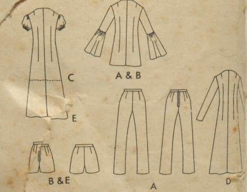 BUTTERICK 6402 DRESS-TUNIC-PANTS-SHORTS SIZE 12 COMPLETE