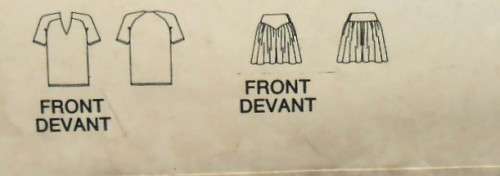 BUTTERICK 6403 TOP & CULOTTES SIZE 16-18-20-22-24 COMPLETE