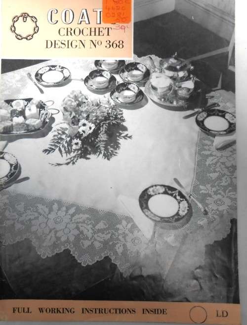 COATS 368 CROCHET TEA CLOTH