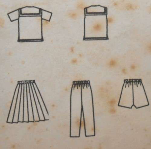 VINTAGE BUTTERICK 2760 GIRLS NAUTICAL SPORTWEAR SIZE 4 YEARS BREAST 23 COMPLETE-ZIPLOC