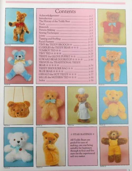 MAKING TEDDY BEARS BY ANNE SEXTON - 100 PAGE HARDCOVER WITH PATTERNS