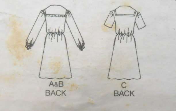 BUTTERICK 4190 DRESS WITH V NECKLINE SIZE 12-14-16 COMPLETE