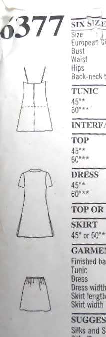 NEW LOOK PATTERNS 6377 STRAP DRESS-COVER UP-SKIRT SIZES 6-16 COMPLETE