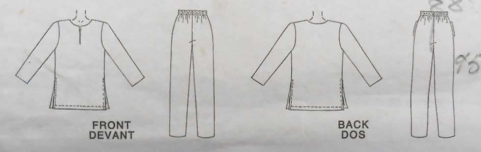 McCALLS 9057 TUNIC-PULL ON PANTS SIZE 16-18-20-22 COMPLETE