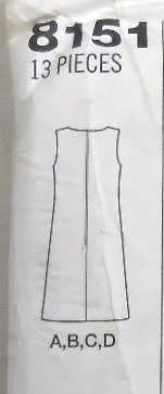 SIMPLICITY 8151 SLEEVELESS A-LINE DRESS SIZE 16-18-20 COMPLETE