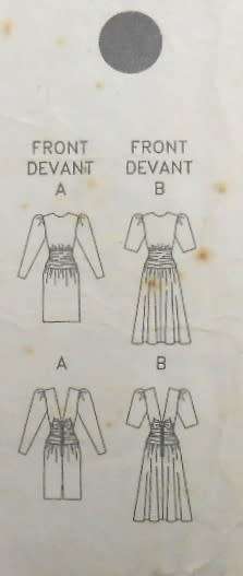 BUTTERICK 4718 DRESS WITH LOOSE FITTING BODICE SIZE 12-14-16 COMPLETE