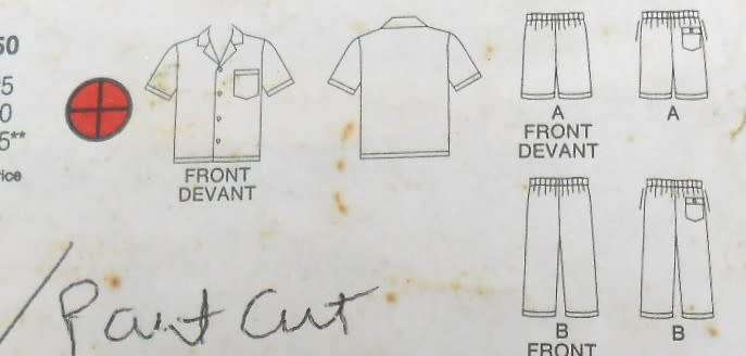 BUTTERICK 4763 MENS SHIRT & SHORTS SIZE L-XL (42-48) COMPLETE-PART CUT