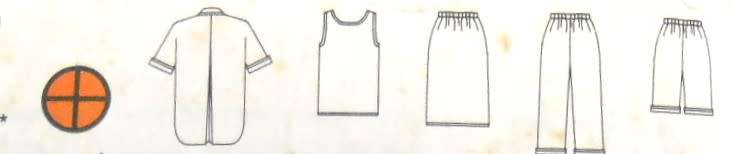 BUTTERICK 4929 SHIRT-TOP-SKIRT-PANTS-SHORTS SIZE 6-8-10 COMPLETE