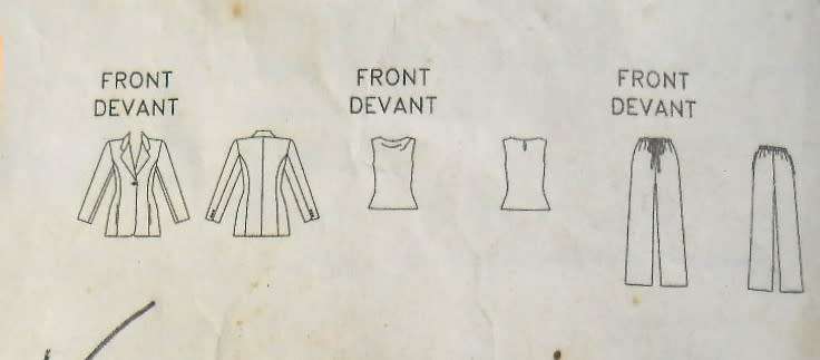 BUTTERICK 6544 JACKET-TOP-PANTS SIZE 18-20-22 COMPLETE-ONLY PANTS PATTERN CUT