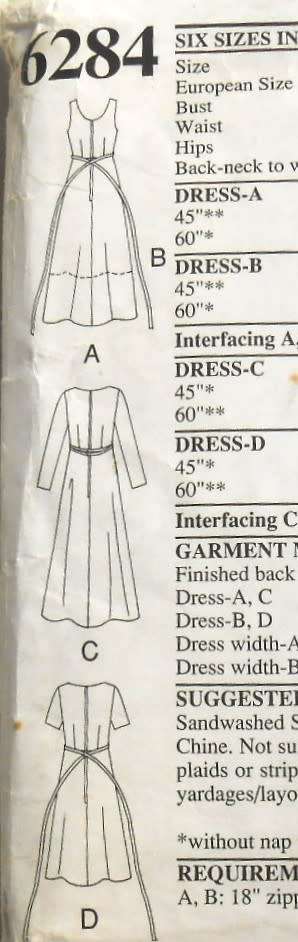 NEW LOOK PATTERNS 6284 FLARED DRESS SIZE 6-16 COMPLETE-CUT TO 6/8