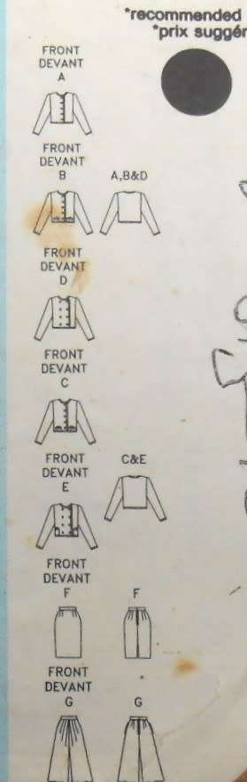 BUTTERICK 5167 TOP-SKIRT-SPLIT/SKIRT SIZE 6-8-10 COMPLETE-CUT TO SIZE 10